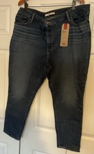 Levi  s Sculpt 711 Skinny Ankle Blue Denim Jeans Size 26W New NWT