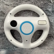 OEM Nintendo Wii Mario Kart White Steering Wheel Controllers RVL-024,