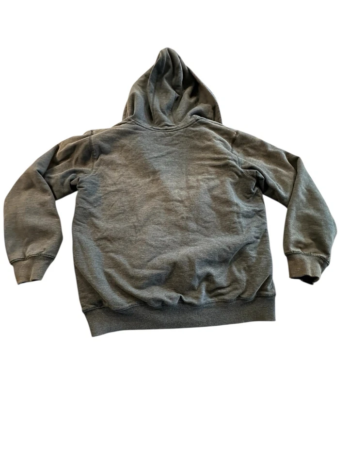 Толстовка с капюшоном Quiksilver для мальчиков серый свитер размер средний 10/12 полная молния б/у в отличном состоянии - Изображение 4 из 4