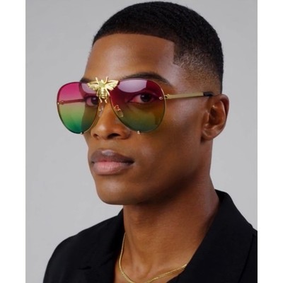Street sunglasses Men Hip Hop Rapper Style Shades Round Festival Luxury Eyewear