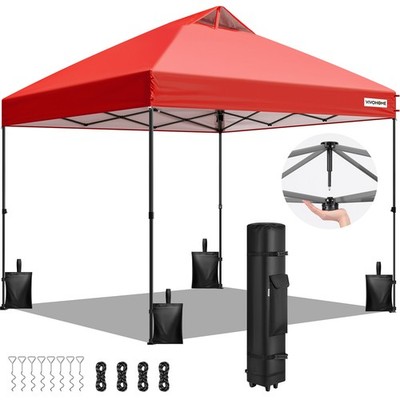 10x10ft Pop Up Canopy Tent One Push Portable Outdoor Shelter Heavy Duty Tent