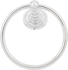 Charlotte Towel Ring, Polished Chrome