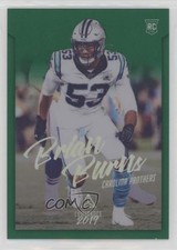 2019 Panini Chronicles Luminance Update Rookies Green 35/49 Brian Burns #214 8e3