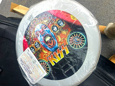 Remo KISS Psycho Circus Batter Bass Drum Head CS-0307-10 w/ COA Limited 500