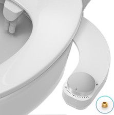 Bidet Attachment for Toilet - WITHLENT Left Hand Bidet Ultra-Slimt Non-Electric