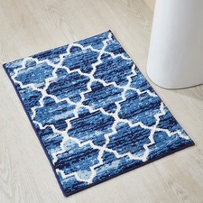 17" x 24" Bathroom Rug 100 Cotton Soft Water Absorbent Non-Slip Bath Mat