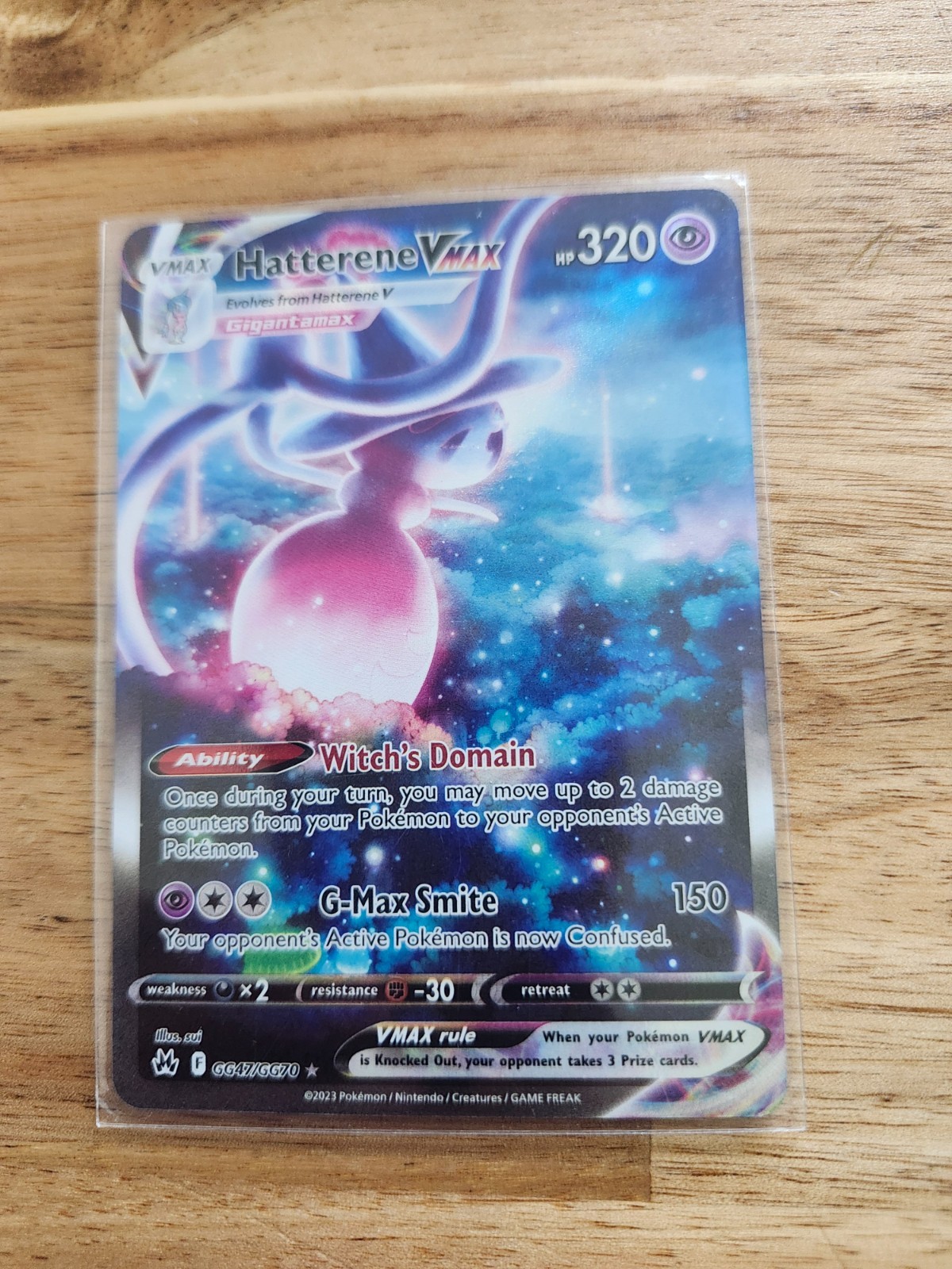 Hatterene VMAX GG47/GG70 Crown Zenith: Galarian Gallery Holo