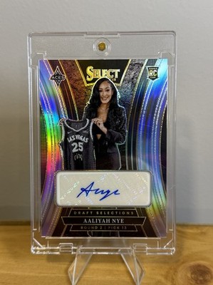 Panini 2025 WNBA Select Aaliyah Nye Aces Draft Selections RC Auto Prizm DSS-AN