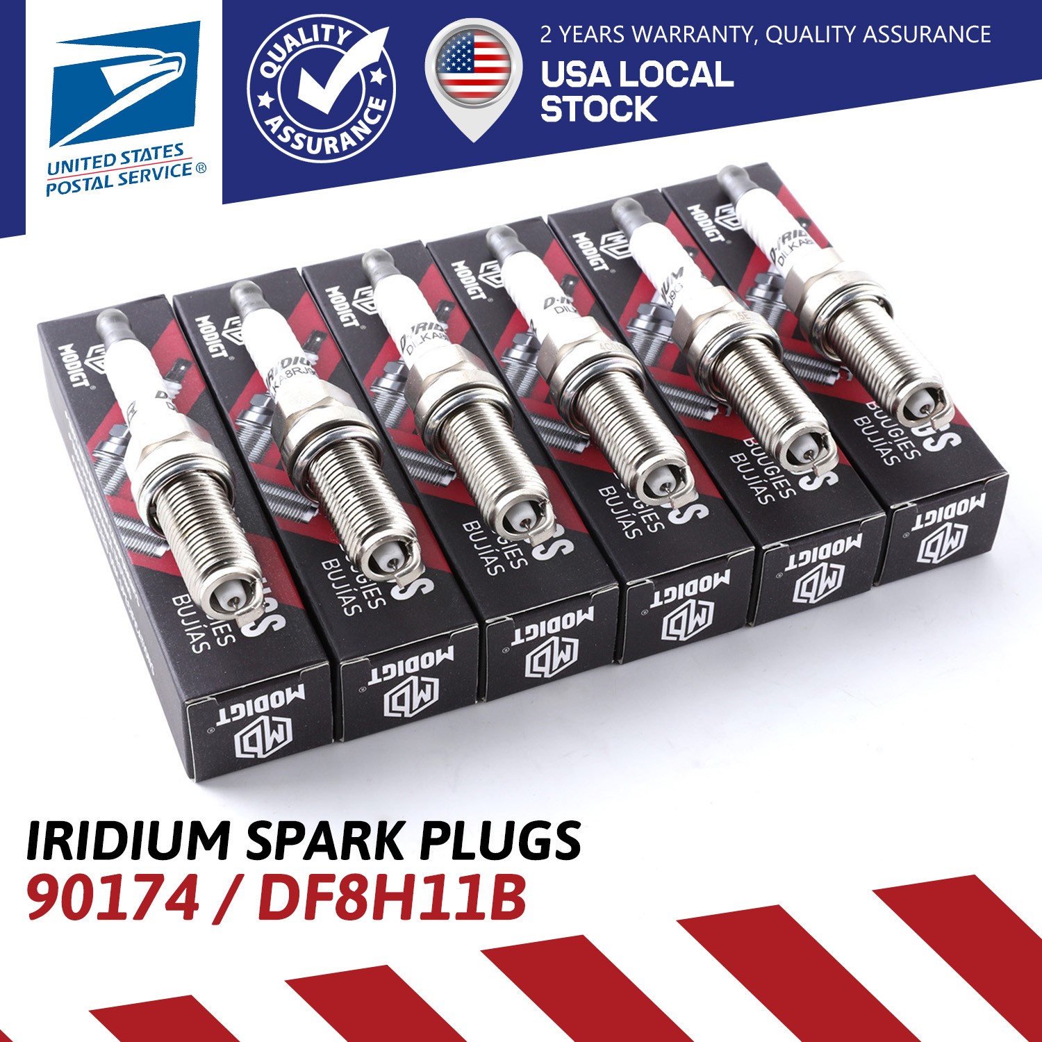 6Pcs Iridium Resistor Spark Plugs for NGK DF8H11B For Infiniti G37 Nissan 370Z