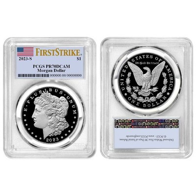 2023-S $1 Proof Morgan Silver Dollar PCGS PR70DCAM FS Flag Label