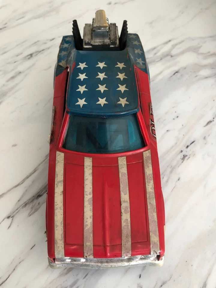 1972 Hasbro Stick Shifters Old Glory Muscle Car Dragster Drag Racing Toy - Image 2 of 4
