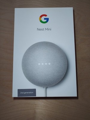 Neu Google Nest Mini (2. Generation) Smart Lautsprecher - Kreide Geschenk