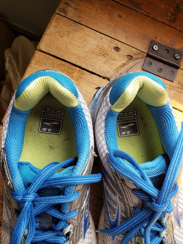 Brooks Adrenaline GTS Ladies Sneakers, Gray/silver, And Blue, Women's 9 Wide, D - Picture 7 of 18