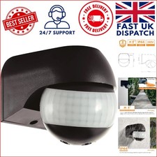 Adjustable LUX Control PIR Sensor with 12M Range - Outdoor Presence Detector