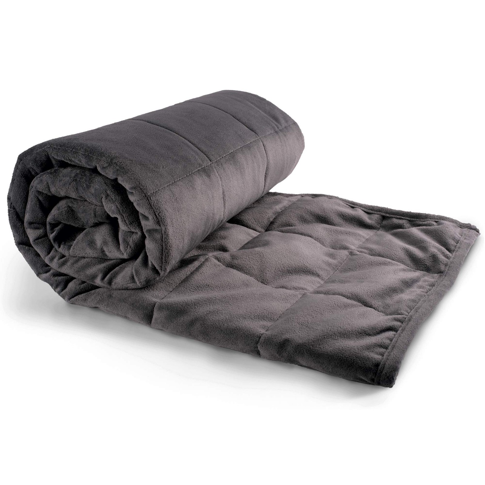 Утяжеленное одеяло Hug Bud - 36 X 48 - 5 фунтов - Без чехла, серое