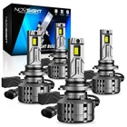 NOVSIGHT 9005 9006 LED Headlight Bulbs Conversion Kit 6500K White 80000LM 400W 4