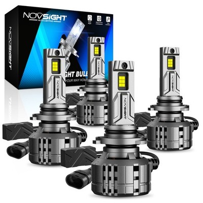 NOVSIGHT 9005 9006 LED Headlight Bulbs Conversion Kit 6500K White 80000LM 400W 4