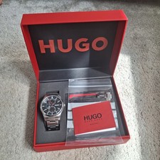 Hugo Boss Watch Black Dial Steel Bracelet Japan Movement 1530291 Water Resistant