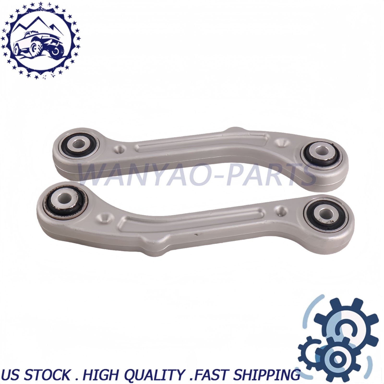2X New Rear Upper/Lower Control Arms for Maserati Ghibli Quattroporte 2014+