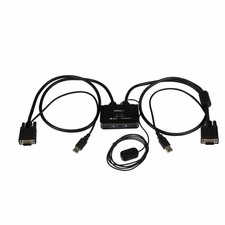 StarTech SV211USB   2  Port USB VGA KVM Switch Compact, Bus  Powered 