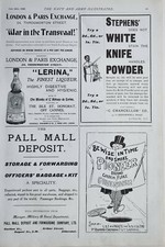1899 Burenkrieg Zeitdruck Anzeige Pall Mall Deposit Stephens Pioneer