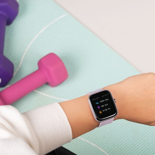 Sekonda Motion Smart Watch 30015 Lilac Case Lilac Silicone Strap RRP £49..99 - 第 3/8 張圖片