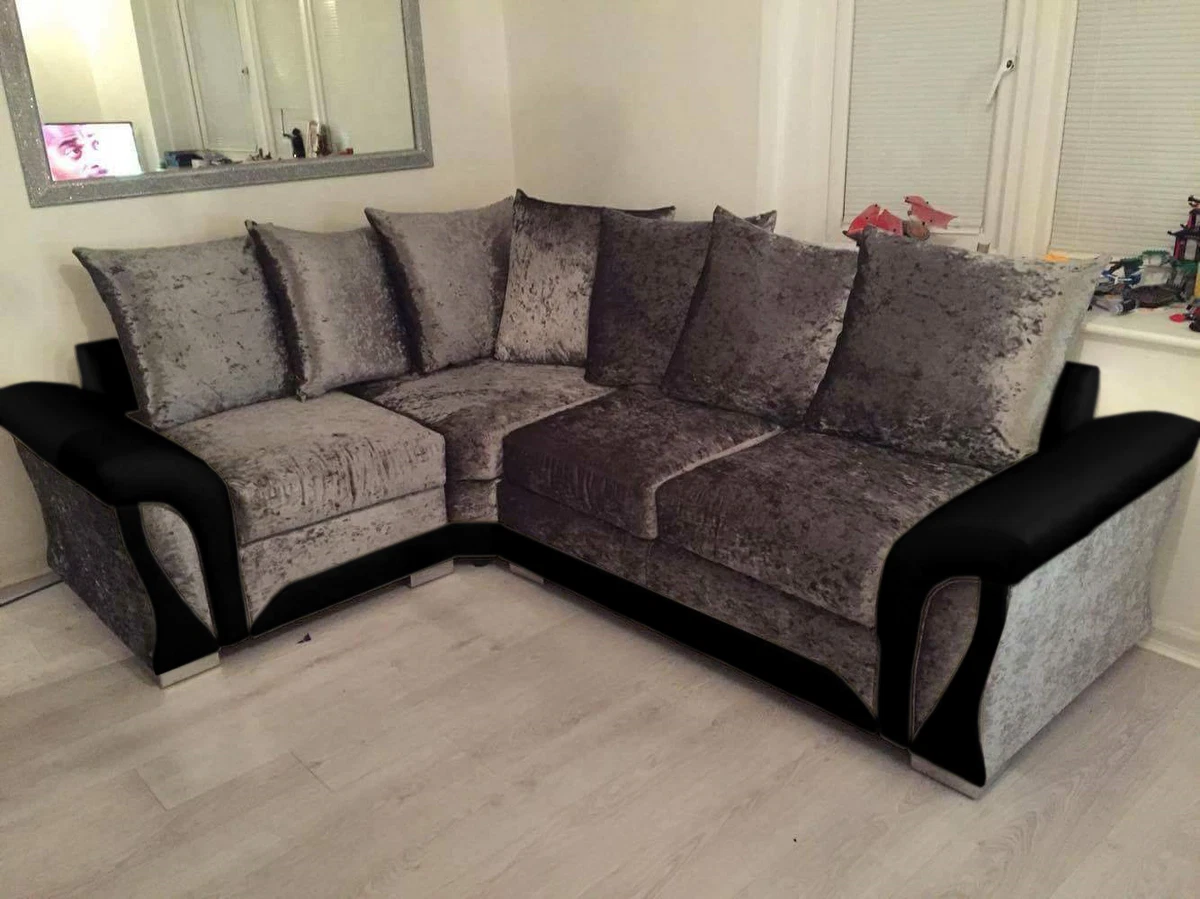 Silver crushed 2024 velvet cuddle chair