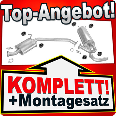 Auspuff für NISSAN SERENA 2.0 16V 10.1992-06.1996 Auspuffanlage