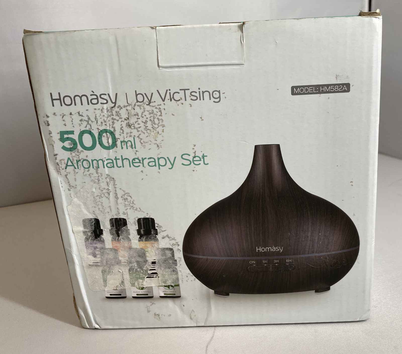 VicTsing HM582A 500ml Aromatherapy Set And Oil Diffuser With Sleep Mode - Brown