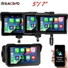 5"/7" Motorcycle Wireless Carplay/Android Auto Portable Waterproof Car Stere GPS