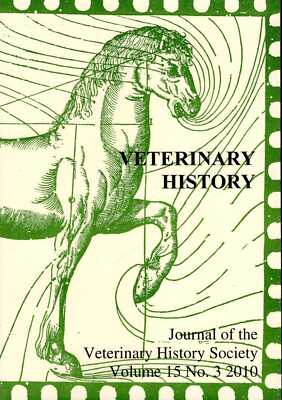 Jones, Bruce V  VETERINARY HISTORY : JOURNAL OF THE VETERINARY HISTORY SOCIETY,