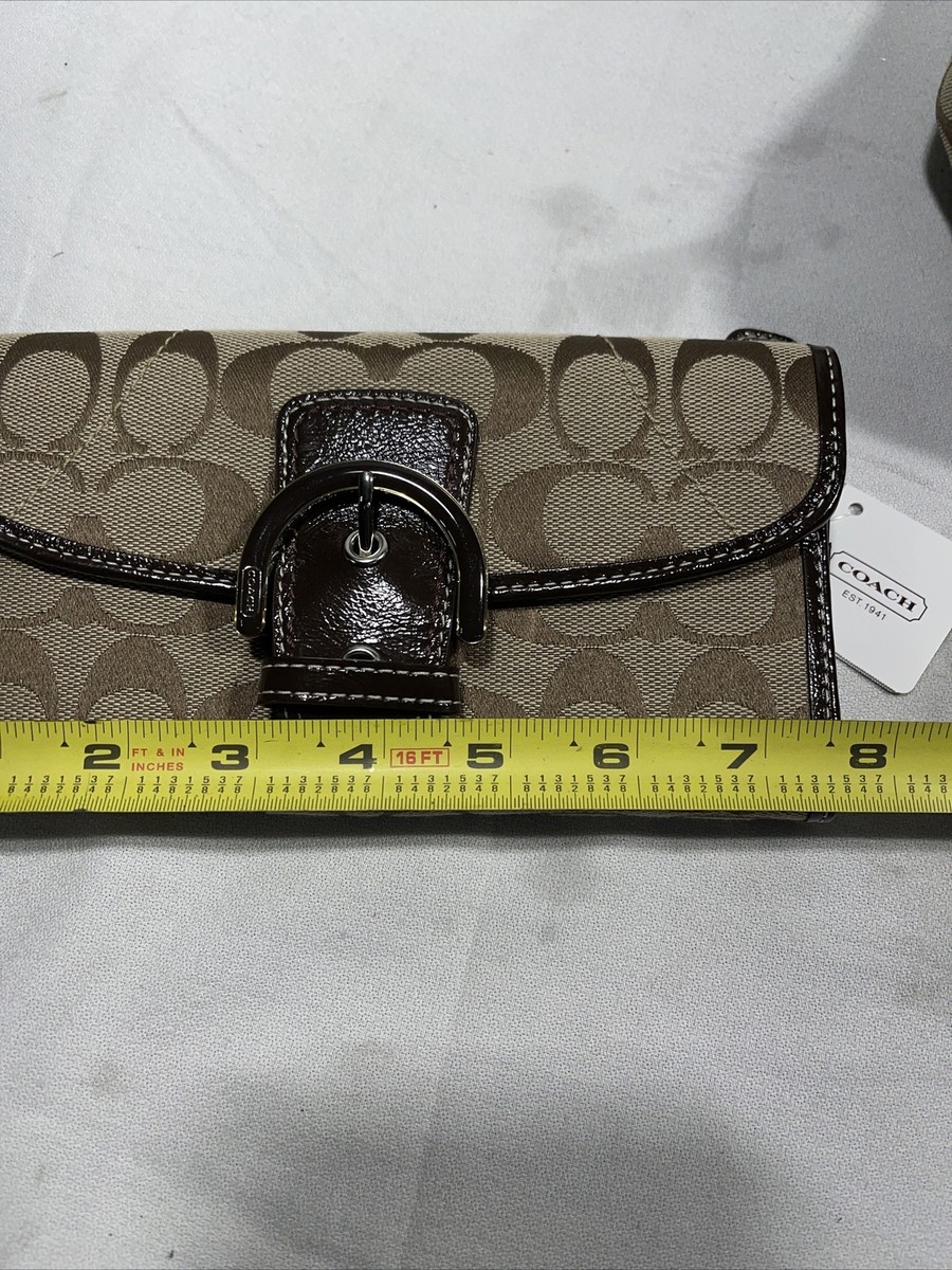 Authentic COACH M1126-F17094 Signature Hobo Shoulder Handbag SV 