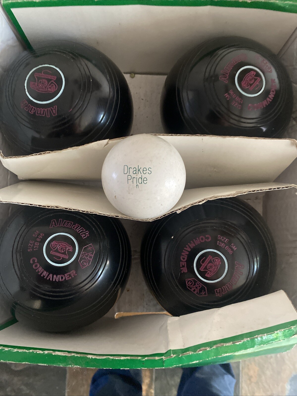 almark commander Lawn bowls Size 5m / Drakes Box And Jack eBay