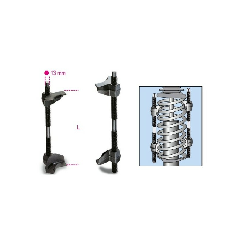 Coppia di pressori per molle ammortizzatori art. 1556/2A