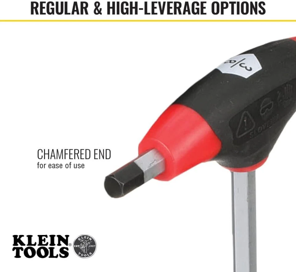 10-Piece T-Handle Hex Key Set, SAE Inch Sizes, 6-Inch Blades - Image 4 of 4