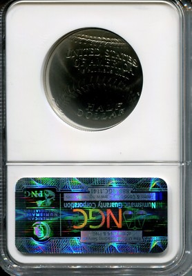 2014-P $1 SILVER BASEBALL HALL OF FAME NGC MS 70 OPENING DAY