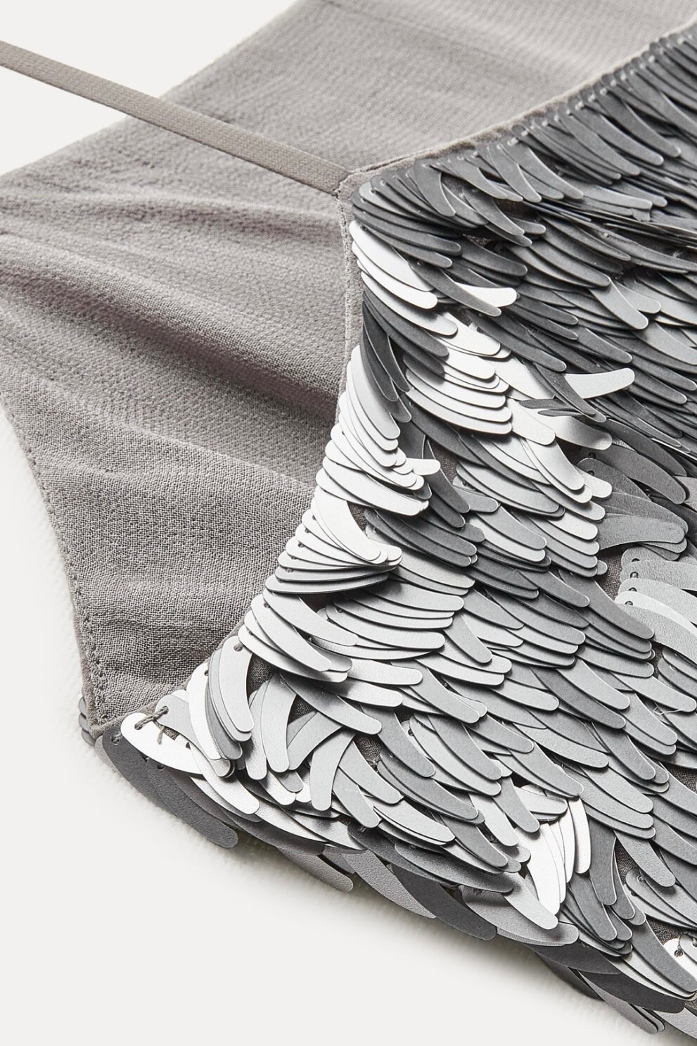 ZARA Ltd Edition CollectionShort Silver Sequin Mini Dress Size S image 9