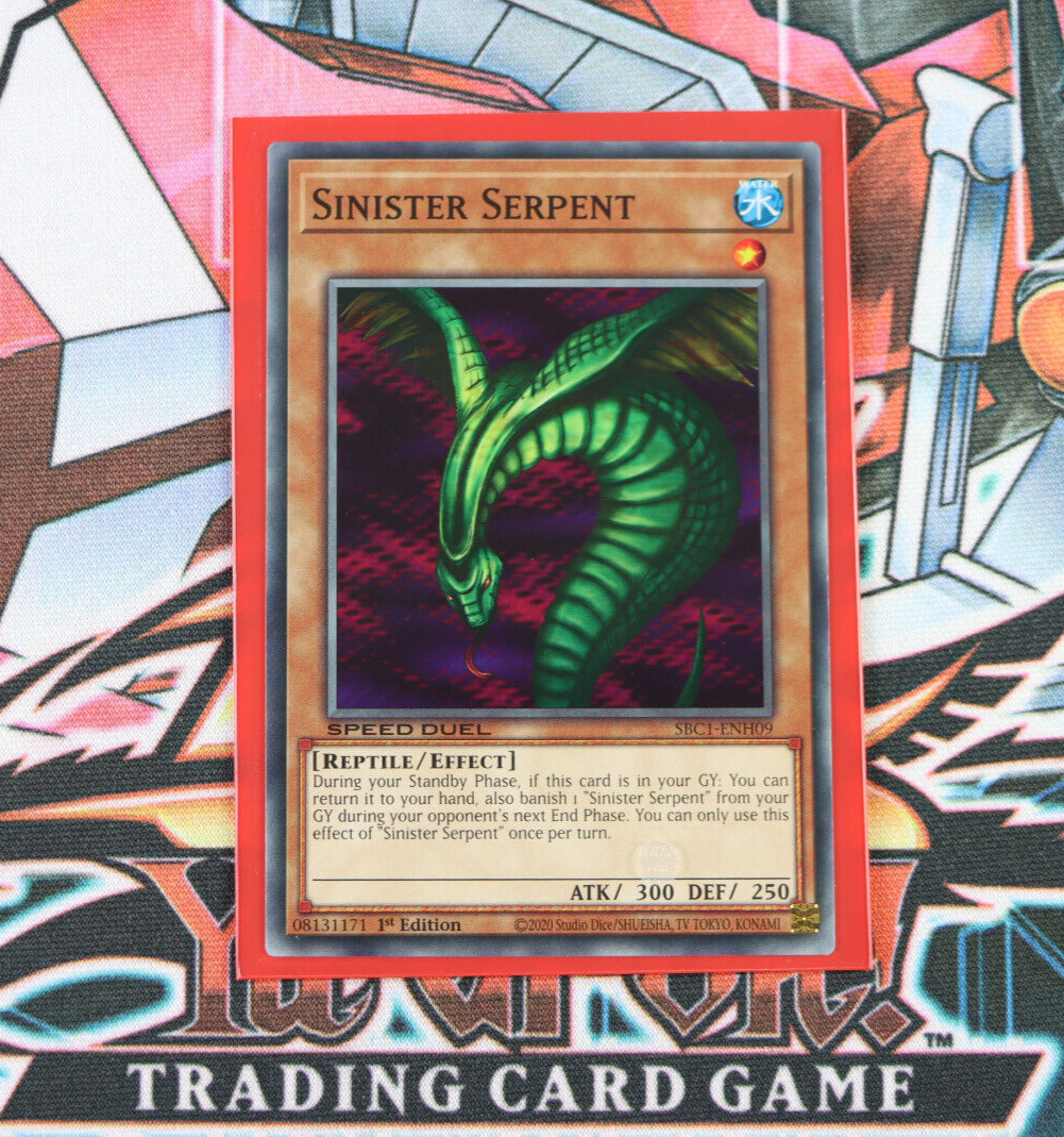 YuGiOh Sinister Serpent SBC1-ENH09 1st Edition Common | eBay
