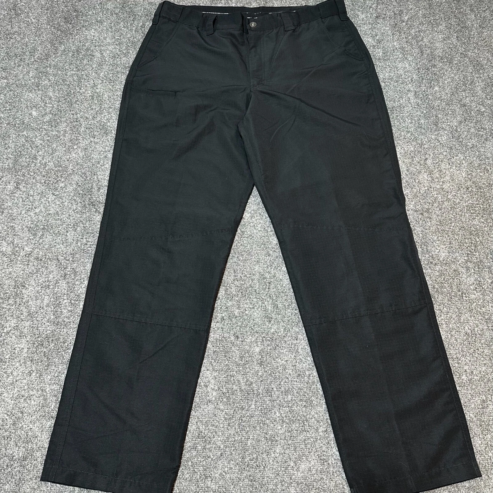 Propper Pants Mens 38 Black Flat Front High Rise Lightweight Tactical Pockets