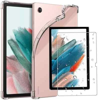 THETWINSTAR Samsung Galaxy Tab A8 10.5" X200 X205 2022 Gel Case Tempered Glass Tablet Cover