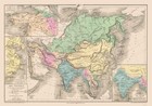 Historic Map - Asia Political - Drioux 1882 - 32.86 x 23 - Vintage Wall Art