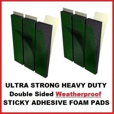 BEK-FIX 6 Heavy Duty Double Sided Sticky Pads Foam Adhesive Tape Pads Indoor Outdoor DIY
