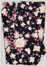 TC2 LuLaRoe Tall  Curvy2 Leggings Cute Roses Flowers Print NWT T30
