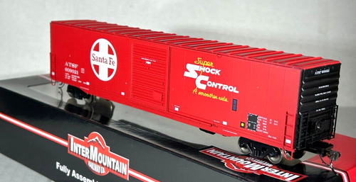 INTERMOUNTAIN HO SCALE 60' PS-1 SD BOXCAR SANTA FE SUPER SHOCK CONTROL 46915 - Picture 2 of 3