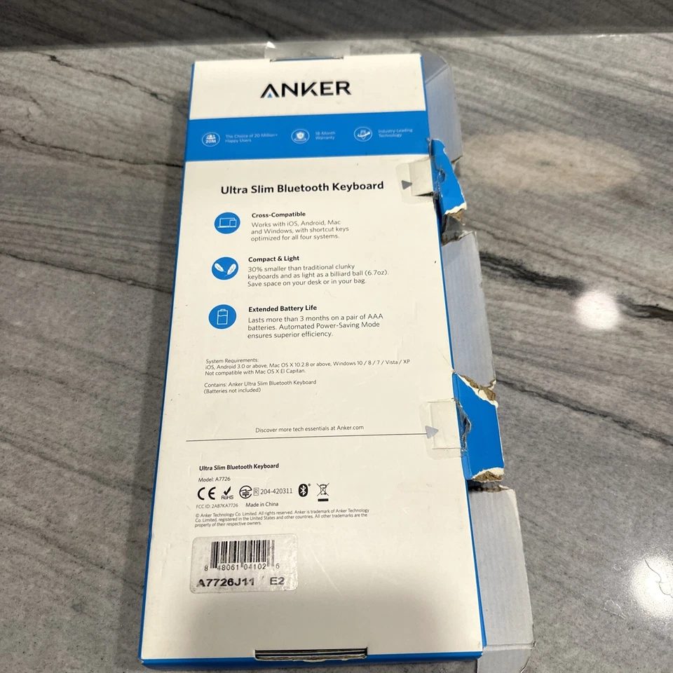 Anker Ultra Slim Bluetooth Keyboard (e13) - Image 3 of 3