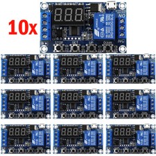 10PCS DC 6-30V 1-Way Relay Module Power-off Trigger Delay Cycle Timer Switch