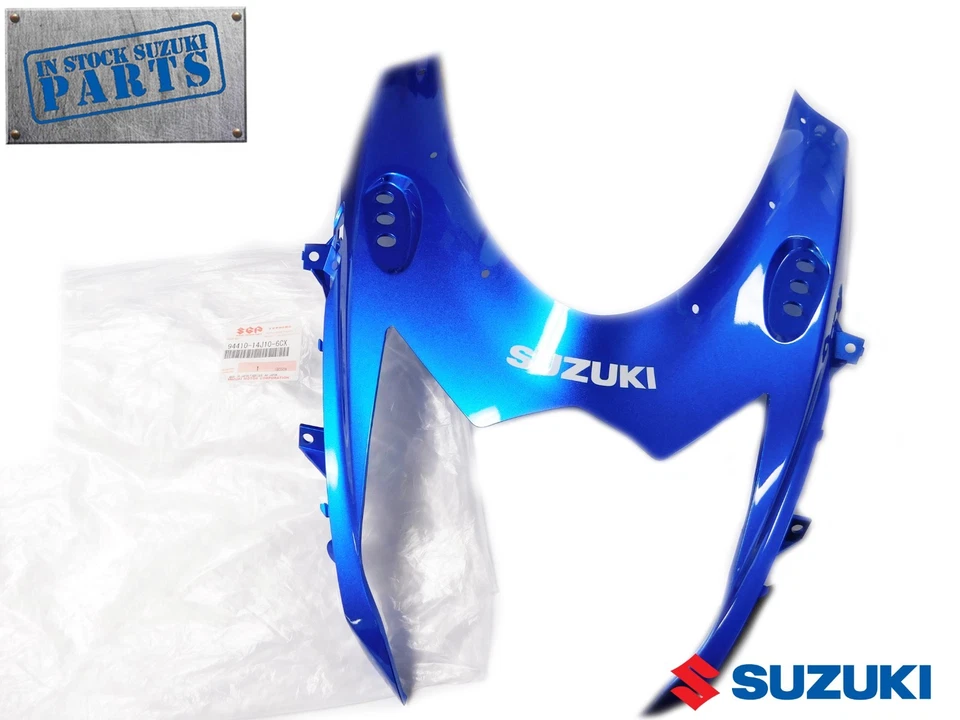 2011 - 2018 Suzuki GSXR GSX-R 600 750 New Genuine OEM Blue Upper Nose Fairing - Image 2 of 3