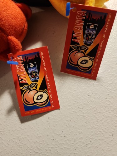 Rare LIMITED TREASURES PRO SUPER BOWL ATLANTA XXXIV BEANIE BEAR 989 Sports - Picture 13 of 14