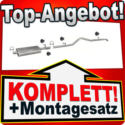 Auspuff für MERCEDES SPRINTER 408 411 413 416 CDI LWB mit KAT Auspuffanlage