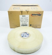 UNUSED INTERTAPE 6100 CLEAR TAPE 48mm/1.88" x 1828M/1999.1 YDS - 4CT ROLLS